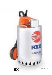 ELECTROBOMBA SUMERGIBLE DRENAJE SERIE RX CUERPO BOMBA ACERO INOX 304 MONOFASICA 230 V 2900 RPM POTENCIA 0.25 KW  0.33 HP CAUDAL 300 L/MIN ALTURA MANOMETRICA 20 M INMERSION 10 M PARA ACHIQUE AGUA LIGERAMENTE CARGADA MODELO RXM1 PEDROLLO